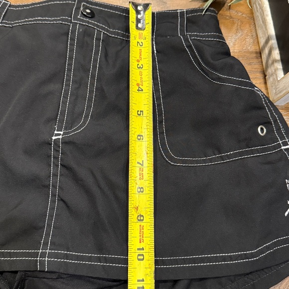 ZeroXposur Black Mini Skirt with White Accents - Picture 5 of 8